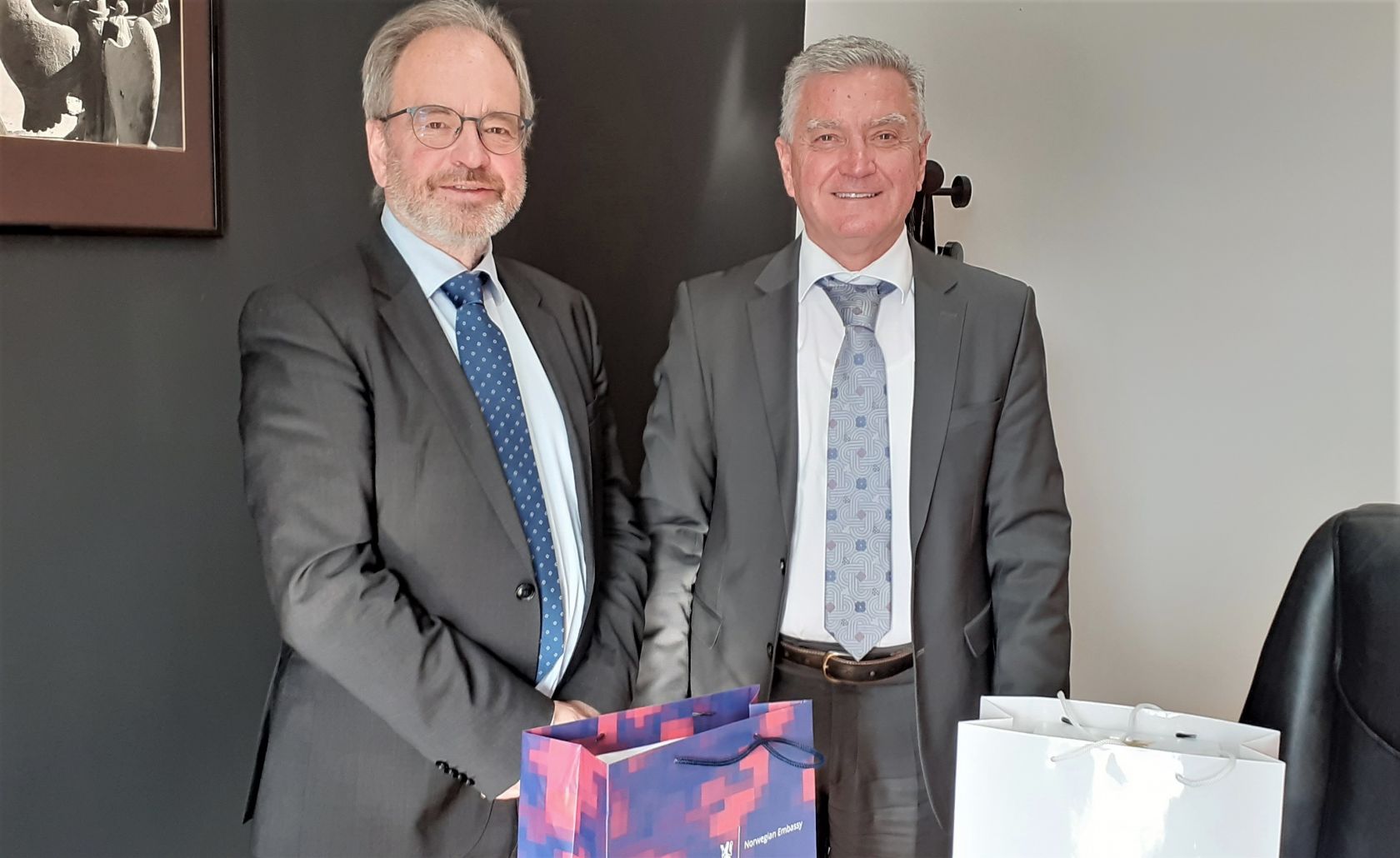 Gradonačelnik Burić primio Nj. E. Haakona Blankenborga, veleposlanika Kraljevine Norveške
